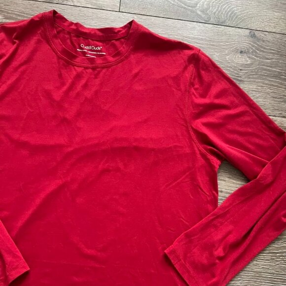 Cuddl Duds Red Long Sleeve Stretch Crew Neck Shirt Size Large - Picture 3 of 12
